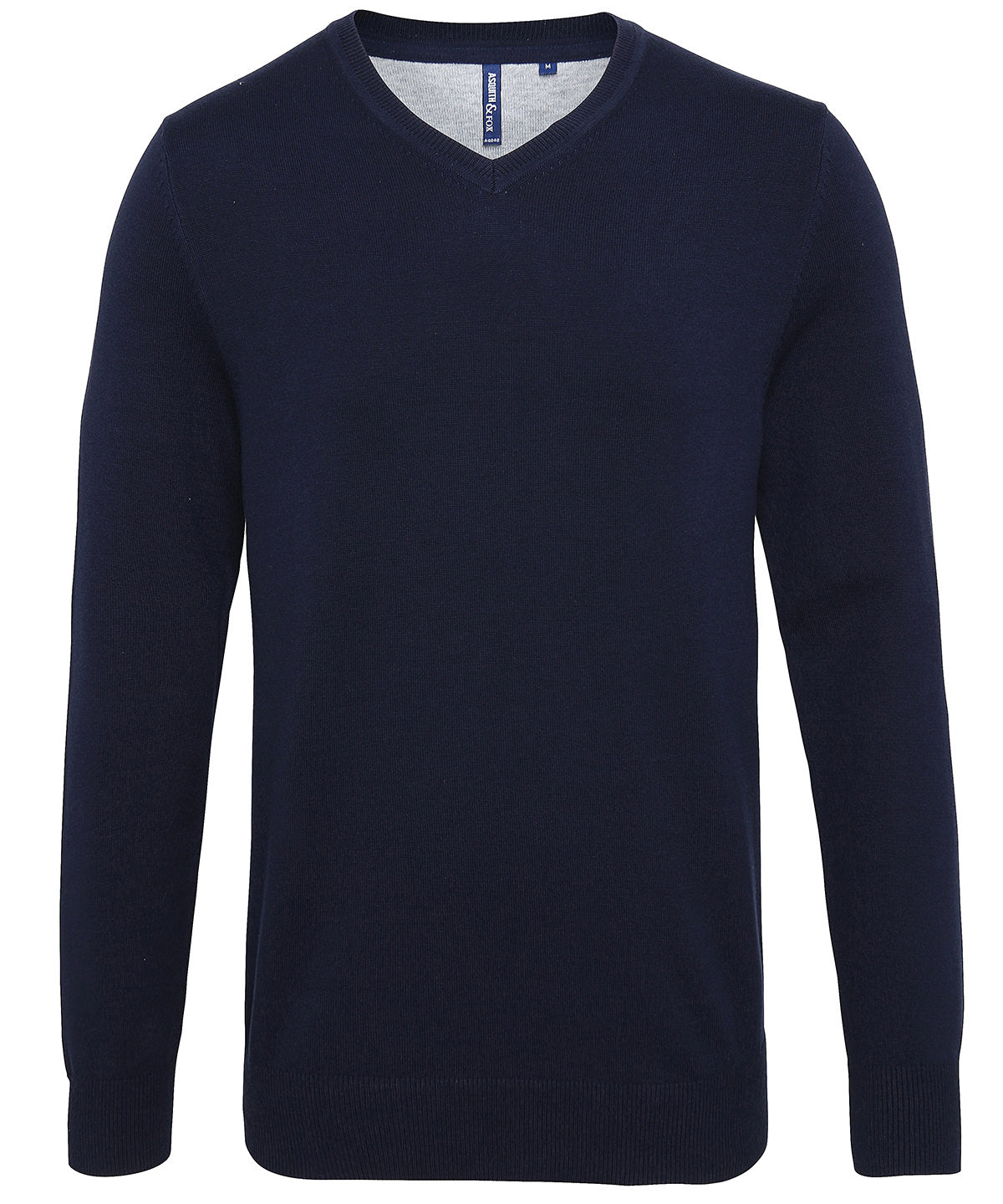 Asquith & Fox Men's Cotton Blend V-neck Sweater