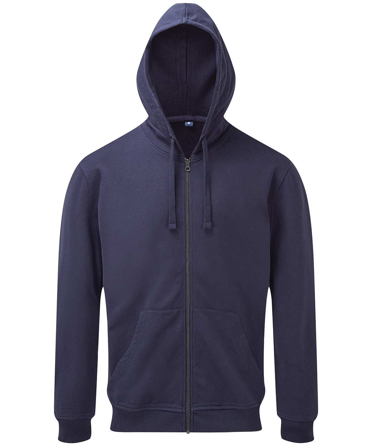 Asquith & Fox Men's Coastal Vintage Wash Loop Back Zip Through Hoodie