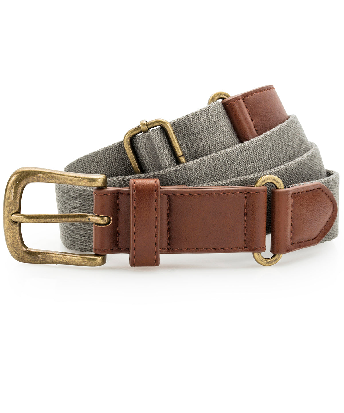 Asquith & Fox Faux Leather And Canvas Belt