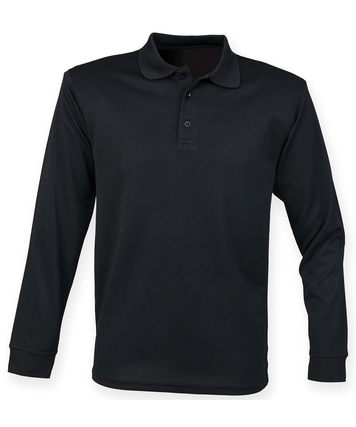 Henbury Long Sleeve Coolplus® Polo Shirt