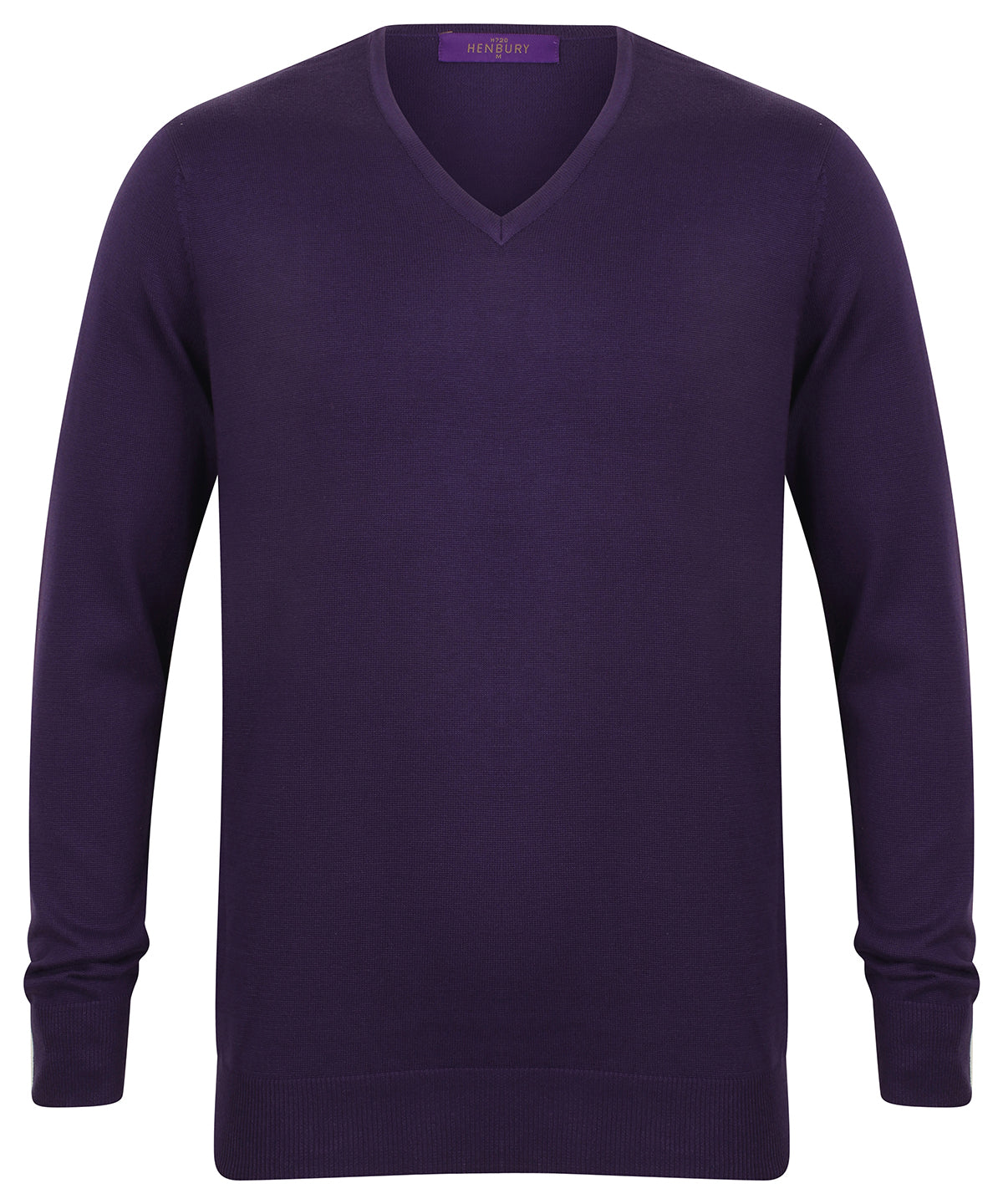 Henbury 12 Gauge V-neck Jumper