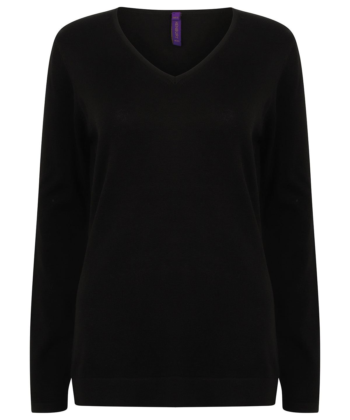 Henbury Women's 12 Gauge V-neck Jumper