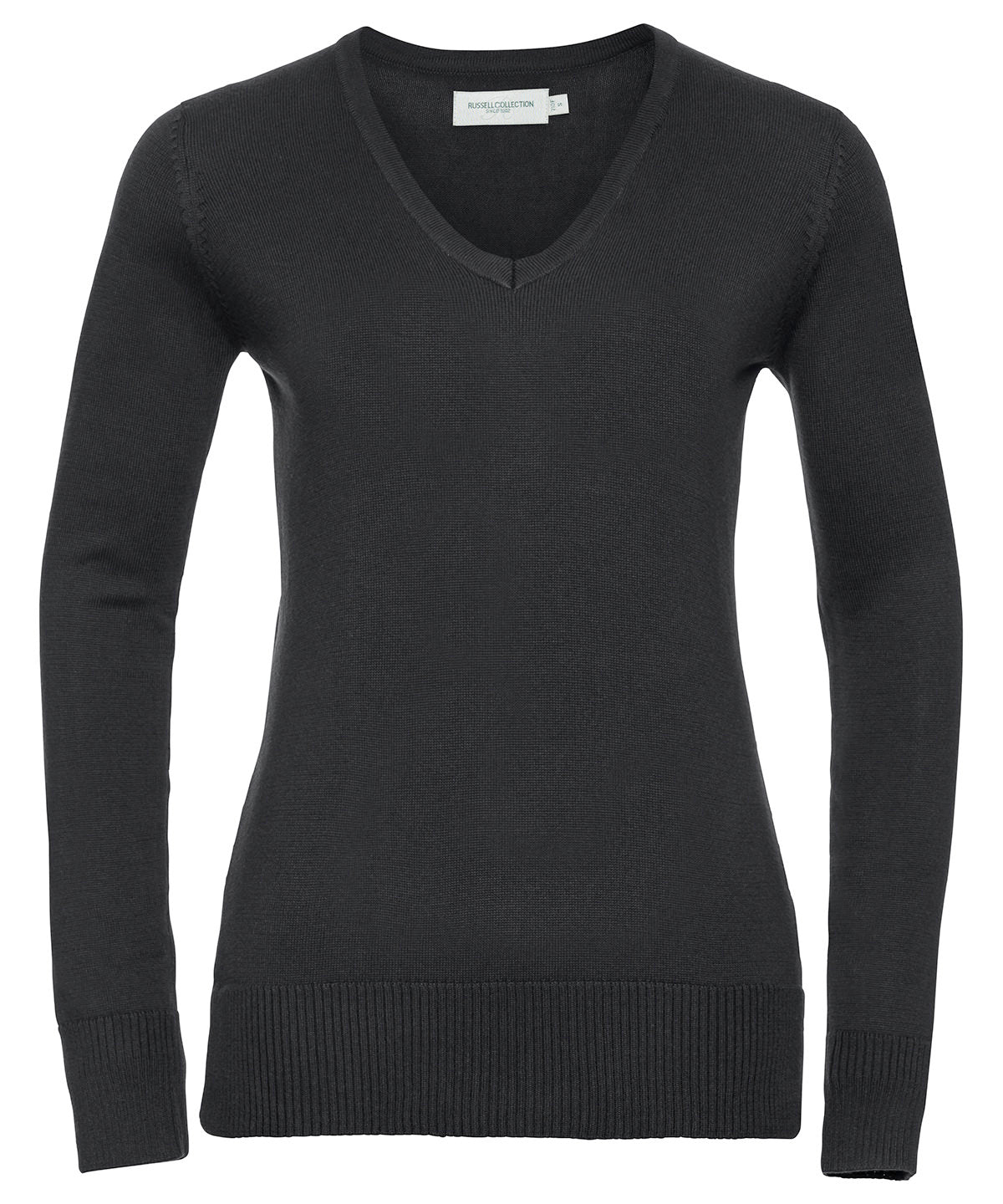 Russell Collection Women's V-neck Knitted Sweater