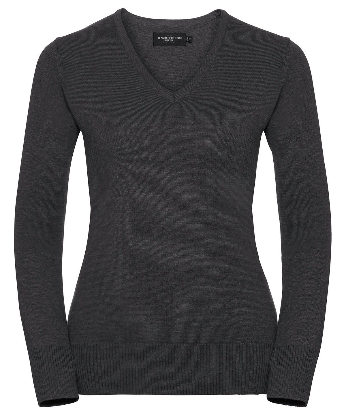 Russell Collection Women's V-neck Knitted Sweater