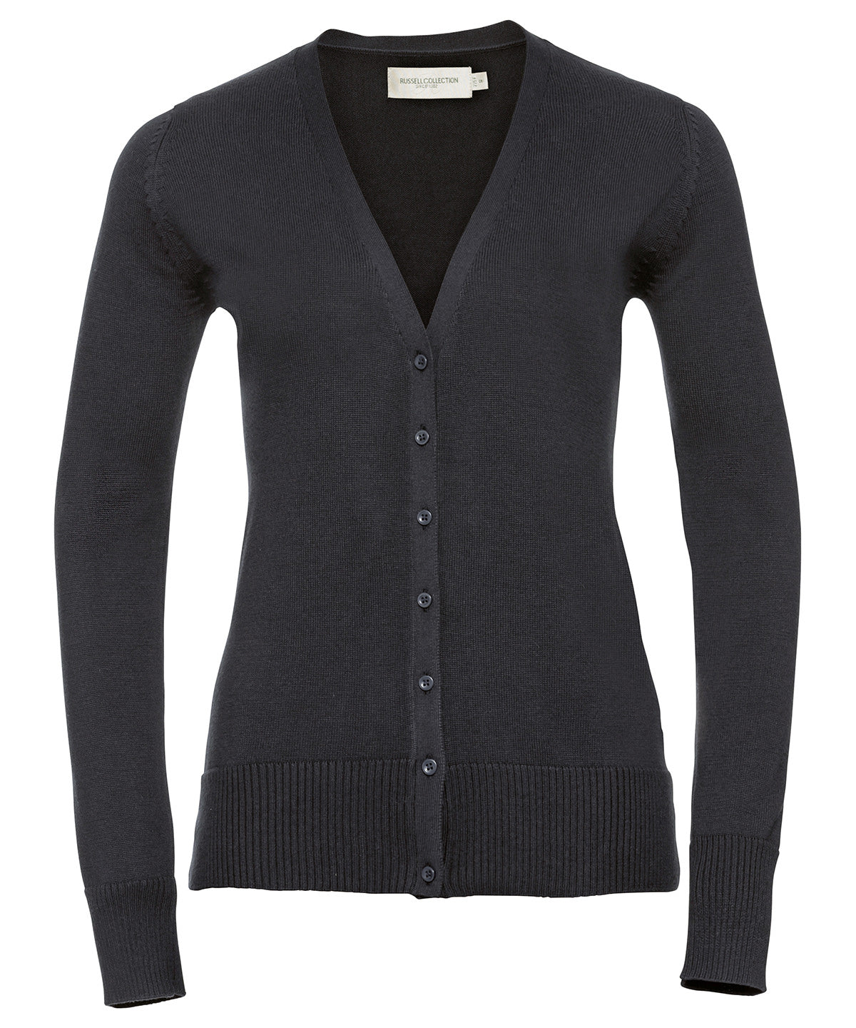 Russell Collection Women's V-neck Knitted Cardigan