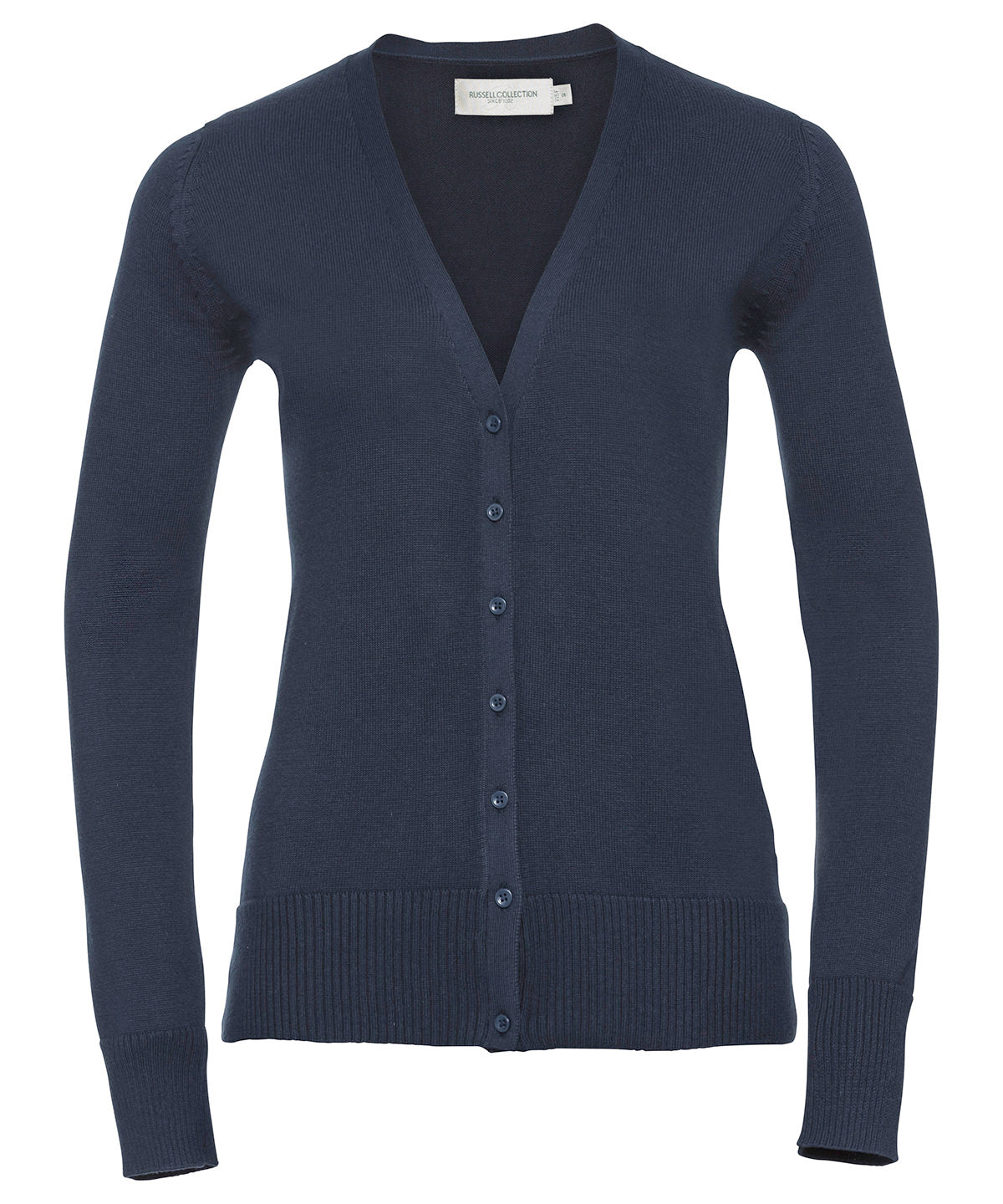 Russell Collection Women's V-neck Knitted Cardigan