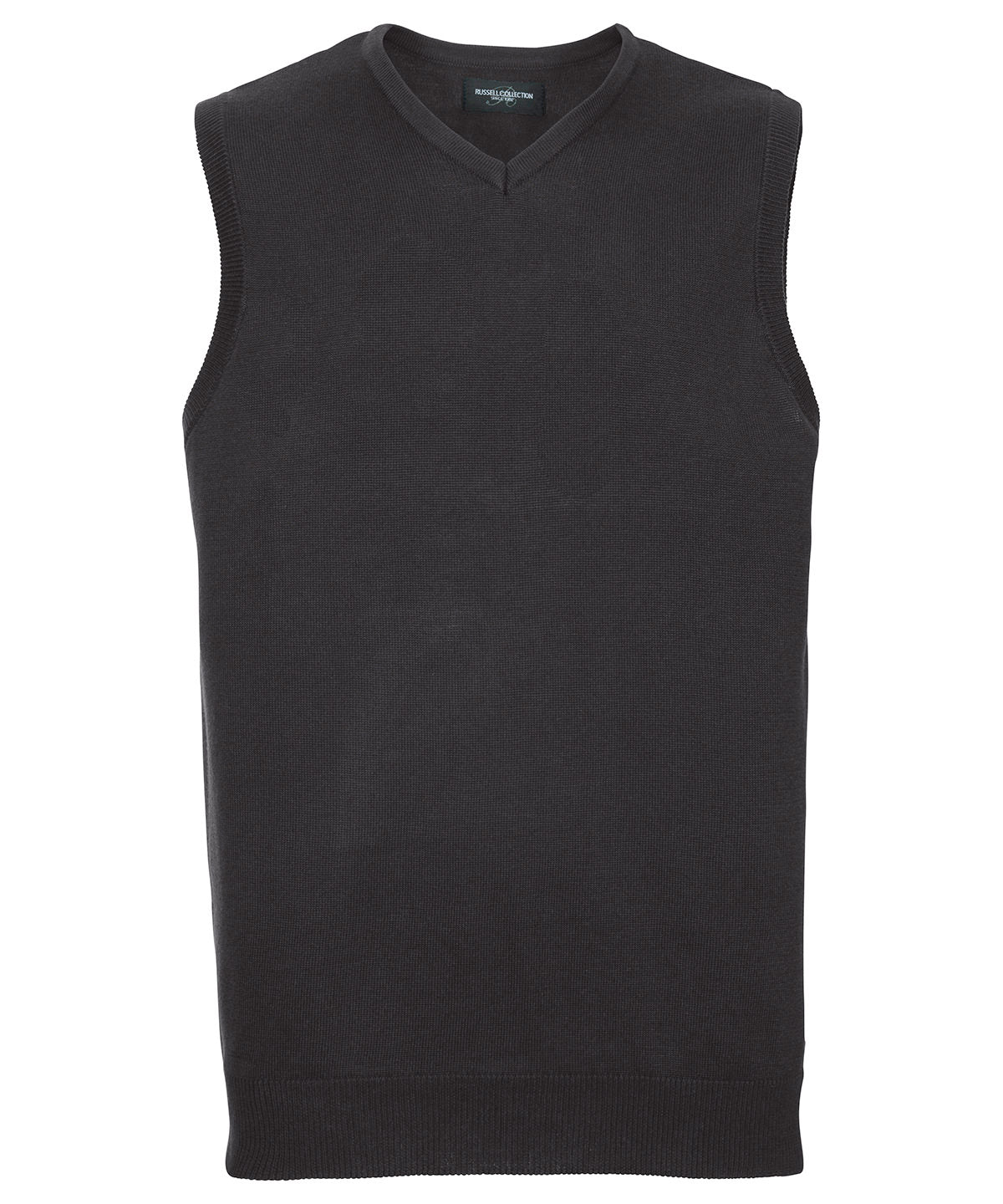 Russell Collection V-neck Sleeveless Knitted Sweater