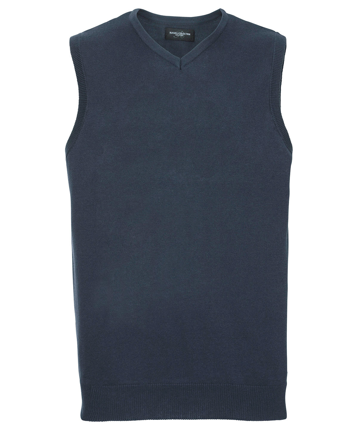 Russell Collection V-neck Sleeveless Knitted Sweater