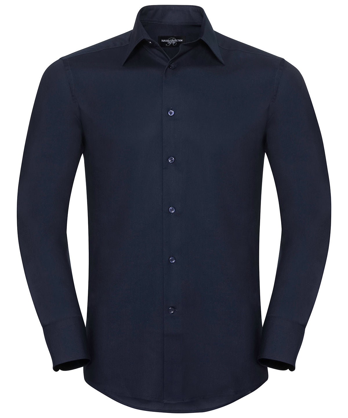 Russell Collection Long Sleeve Easycare Tailored Oxford Shirt