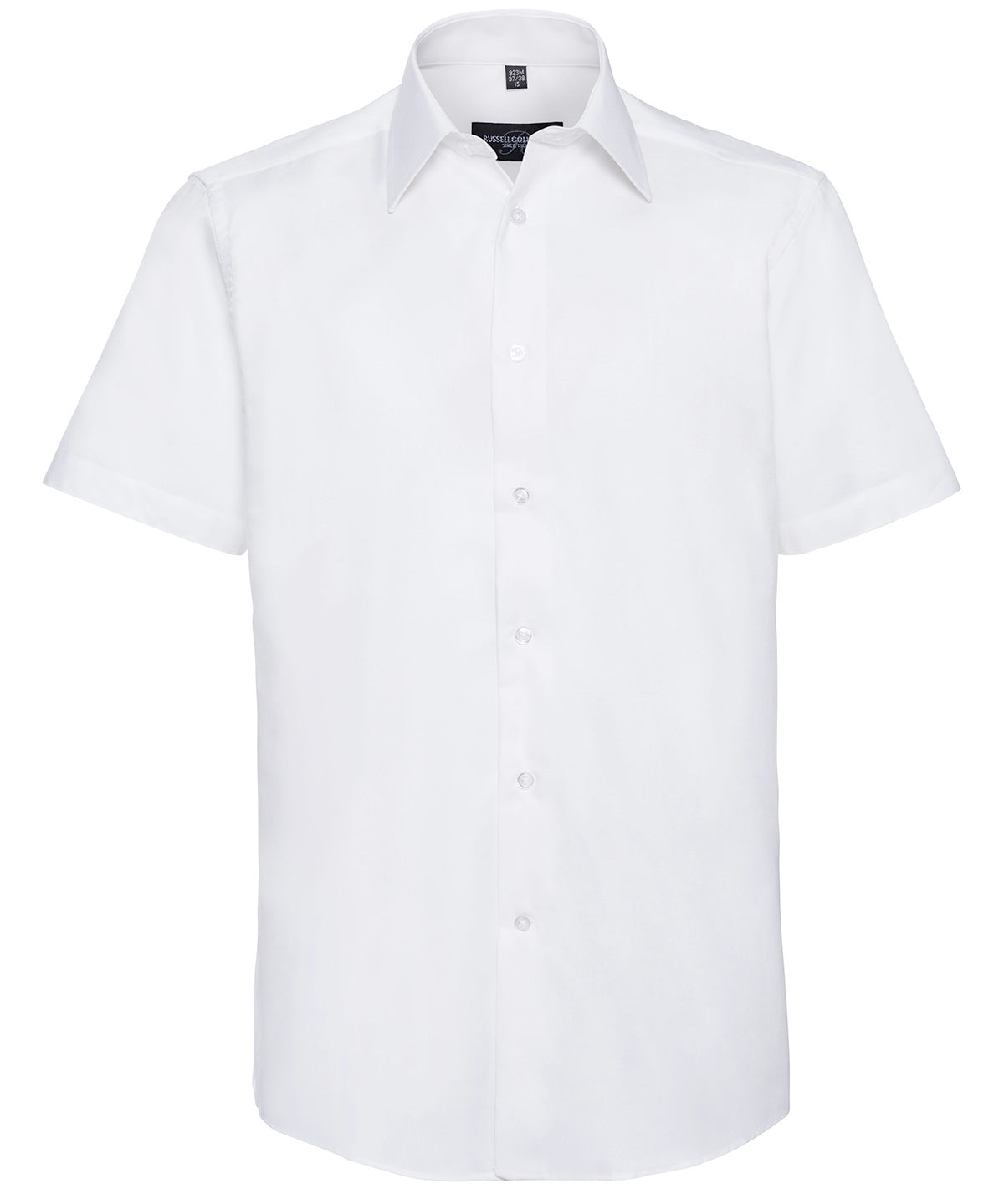 Russell Collection Short Sleeve Easycare Tailored Oxford Shirt