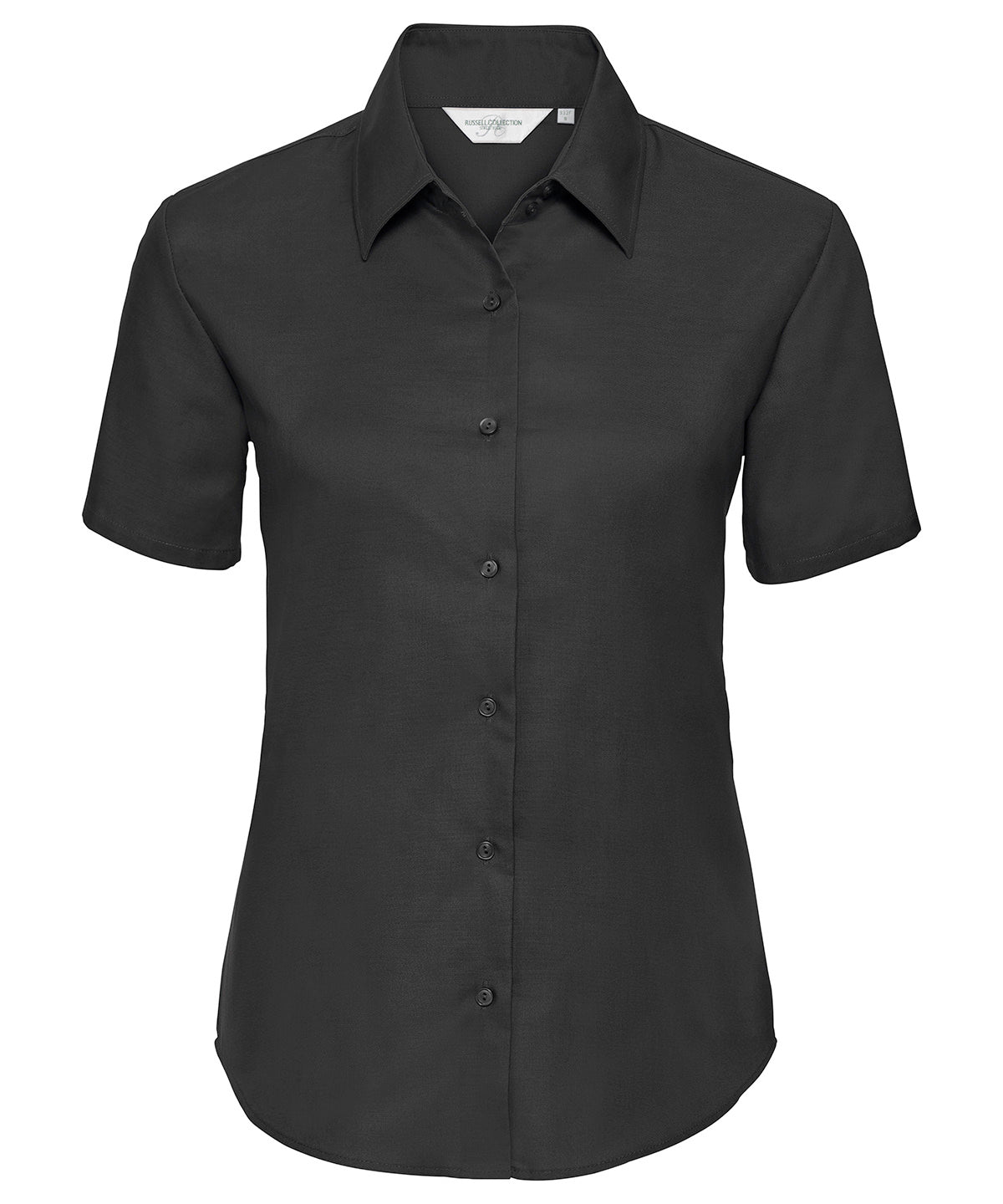 Russell Collection Women's Short Sleeve Oxford Shirt