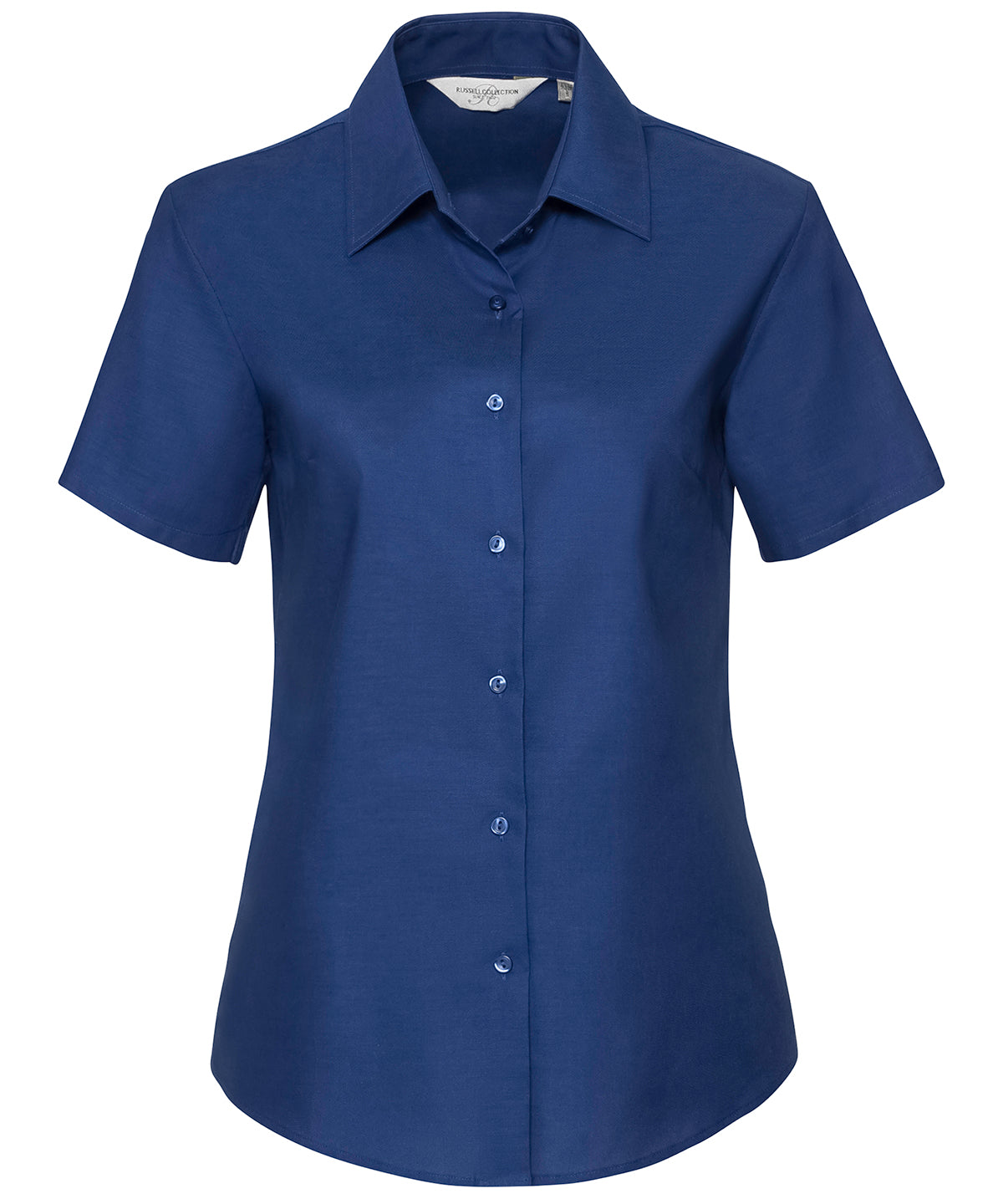 Russell Collection Women's Short Sleeve Oxford Shirt