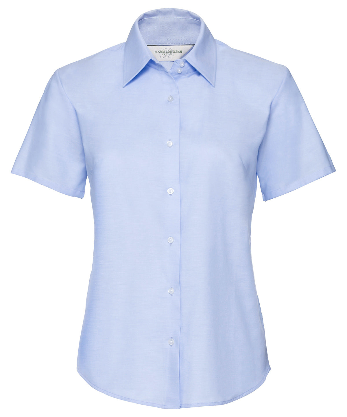 Russell Collection Women's Short Sleeve Oxford Shirt