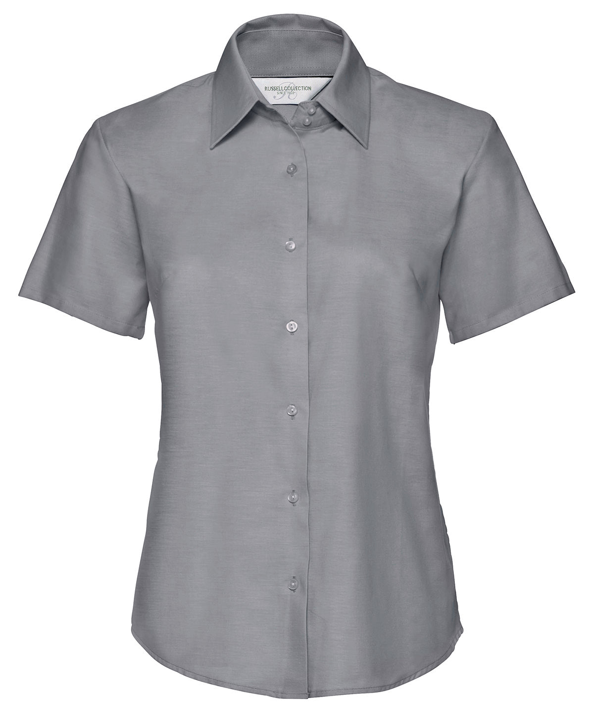 Russell Collection Women's Short Sleeve Oxford Shirt