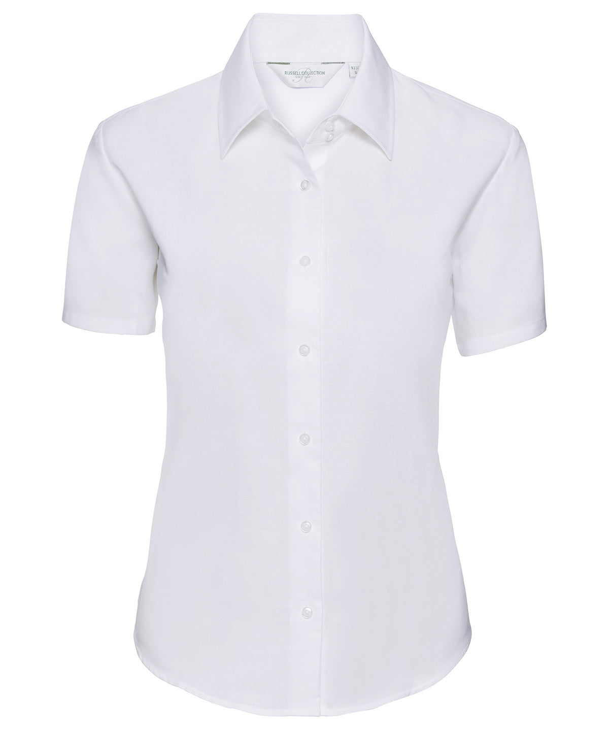 Russell Collection Women's Short Sleeve Oxford Shirt