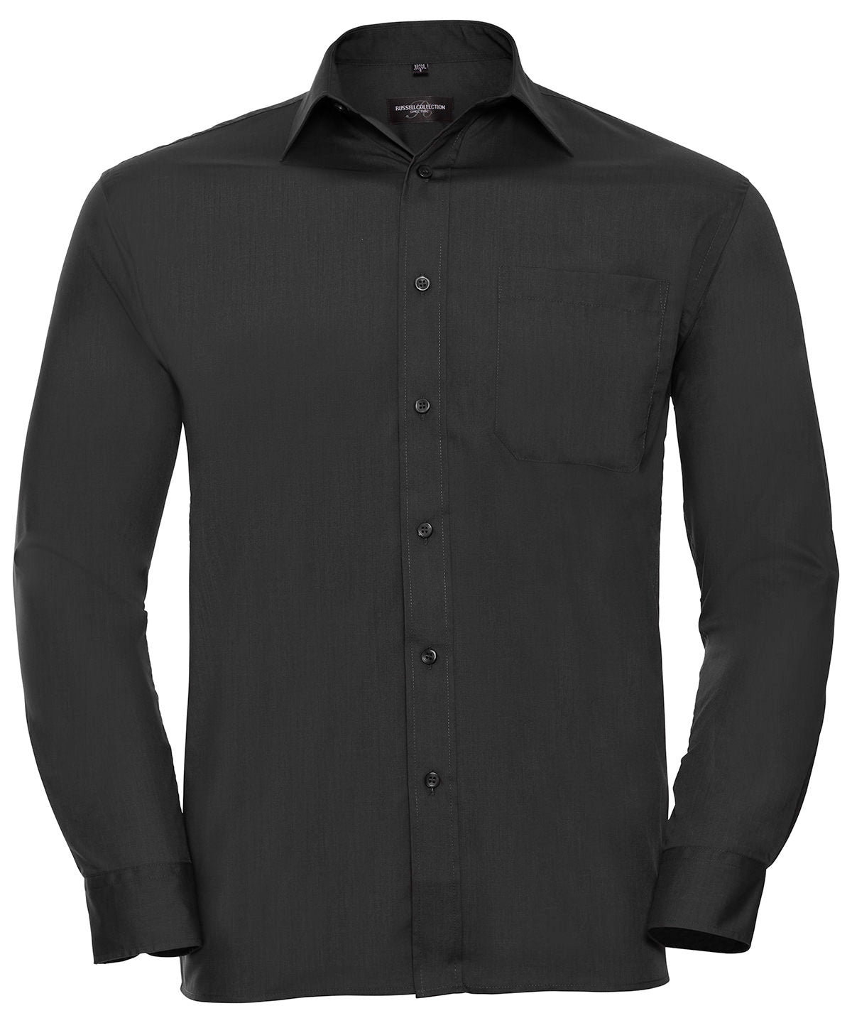 Russell Collection Long Sleeve Polycotton Easycare Poplin Shirt