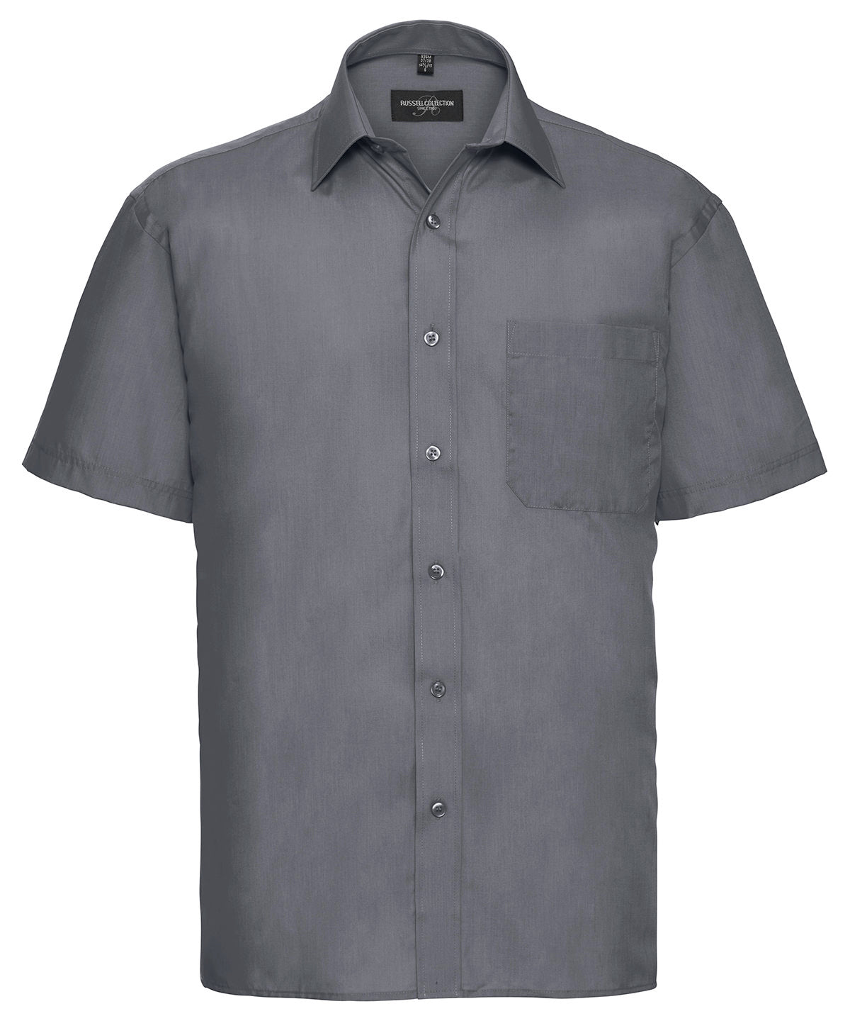 Russell Collection Short Sleeve Polycotton Easycare Poplin Shirt