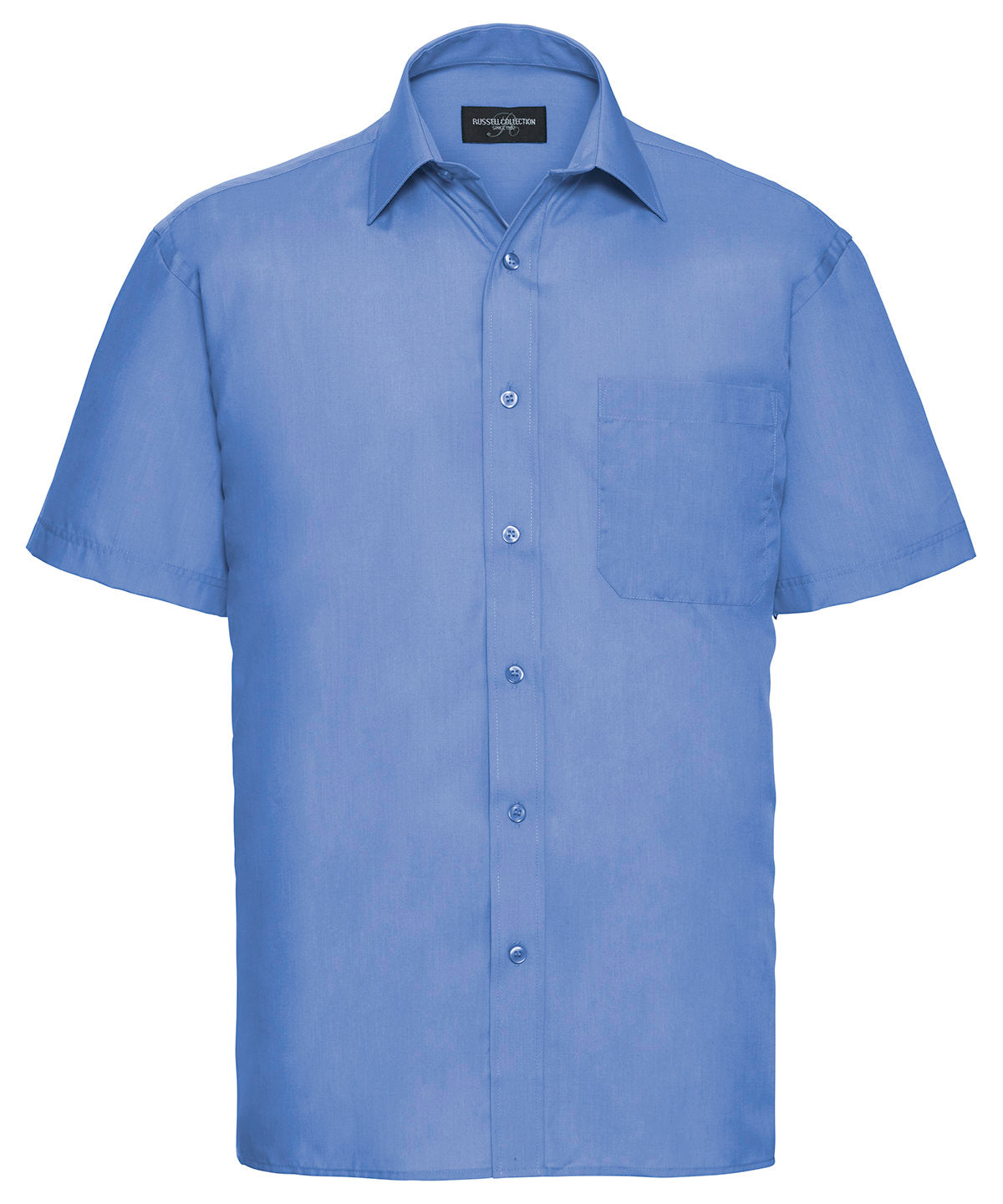 Russell Collection Short Sleeve Polycotton Easycare Poplin Shirt