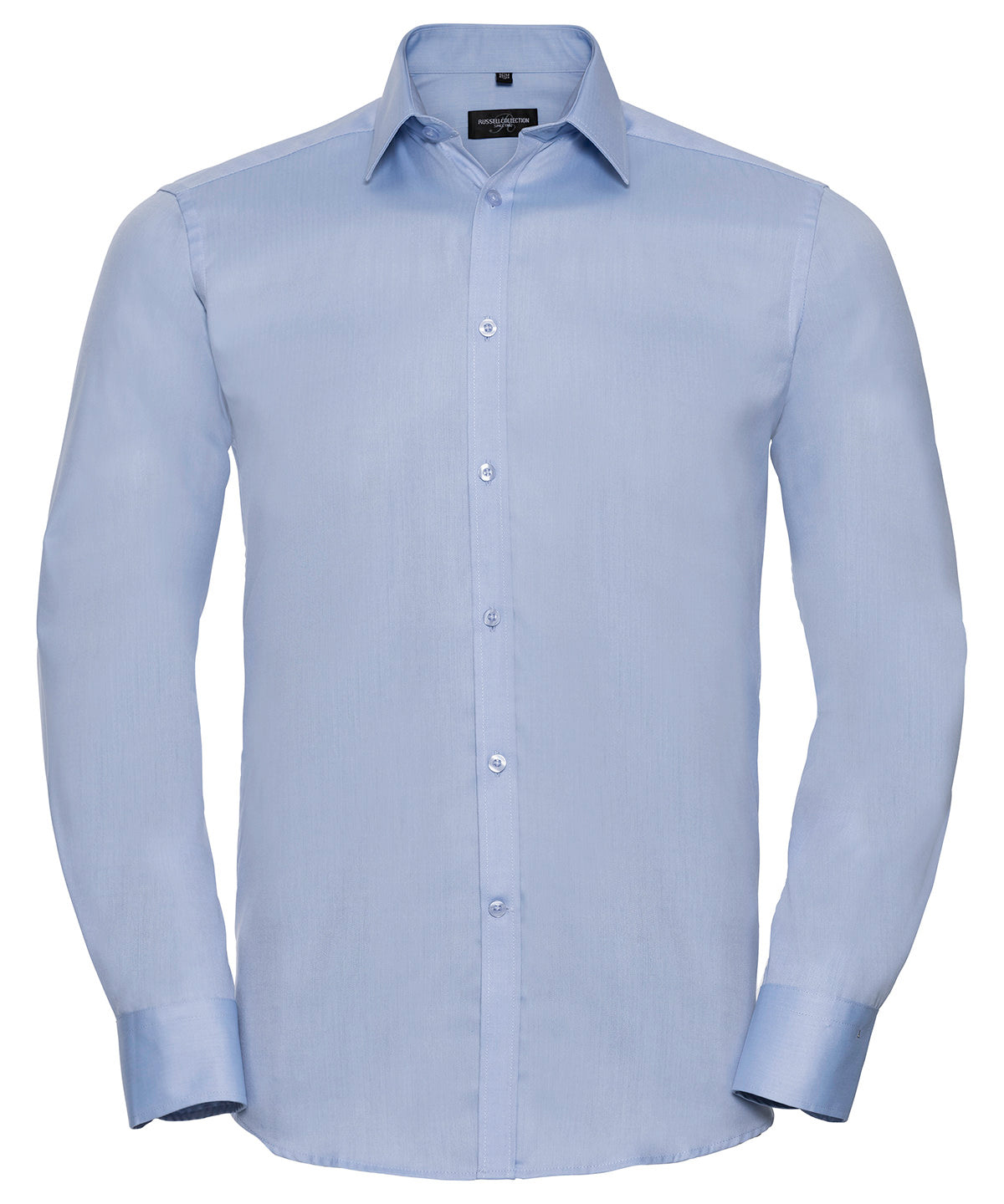 Russell Collection Long Sleeve Herringbone Shirt