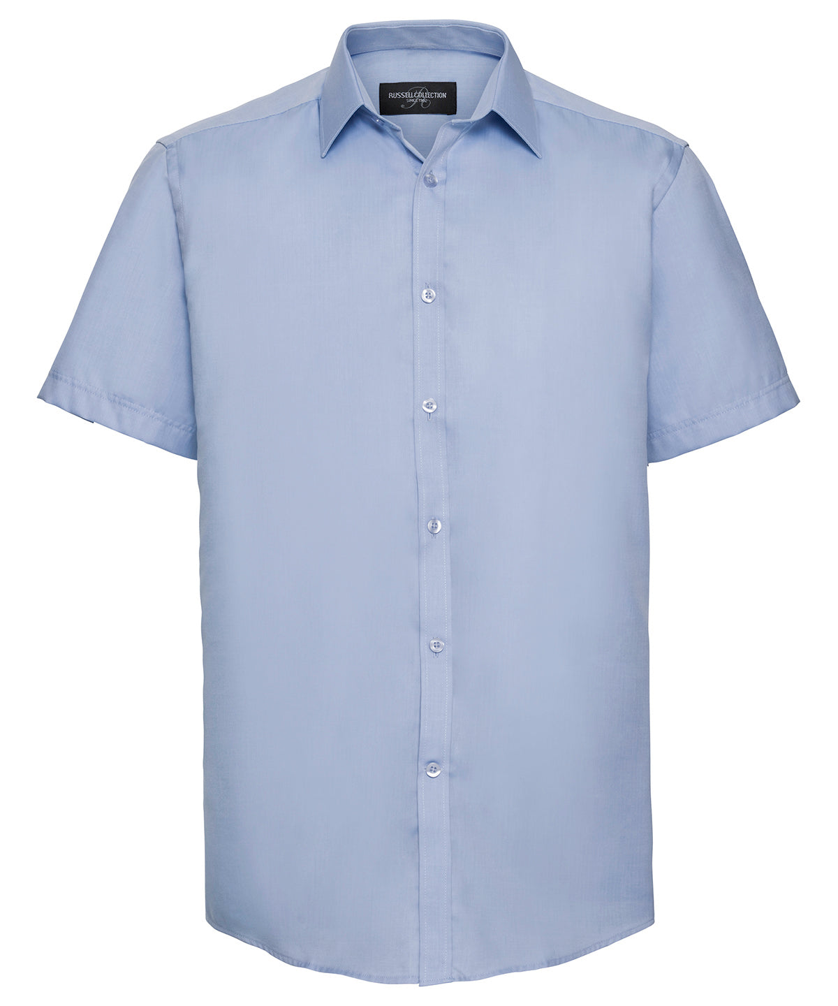 Russell Collection Short Sleeve Herringbone Shirt