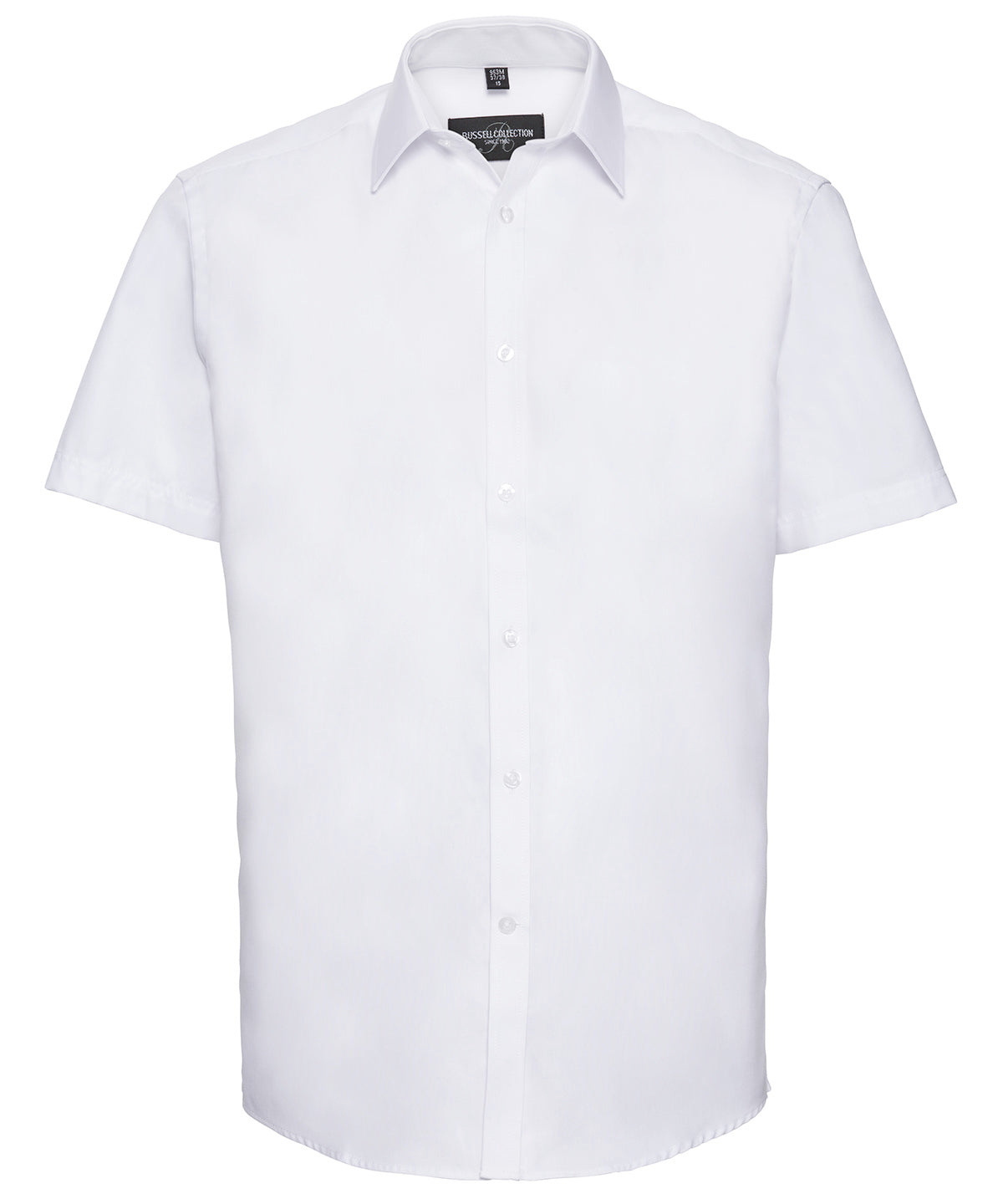 Russell Collection Short Sleeve Herringbone Shirt