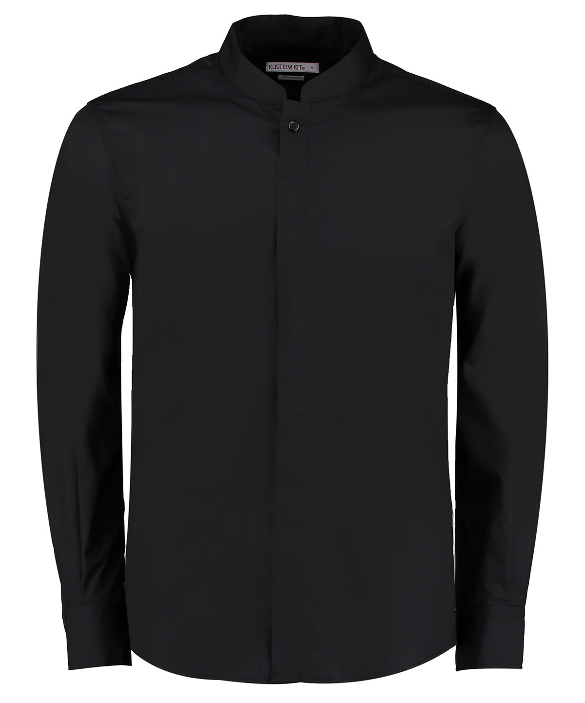 Kustom Kit Mandarin Collar Shirt Long-sleeved (tailored Fit)