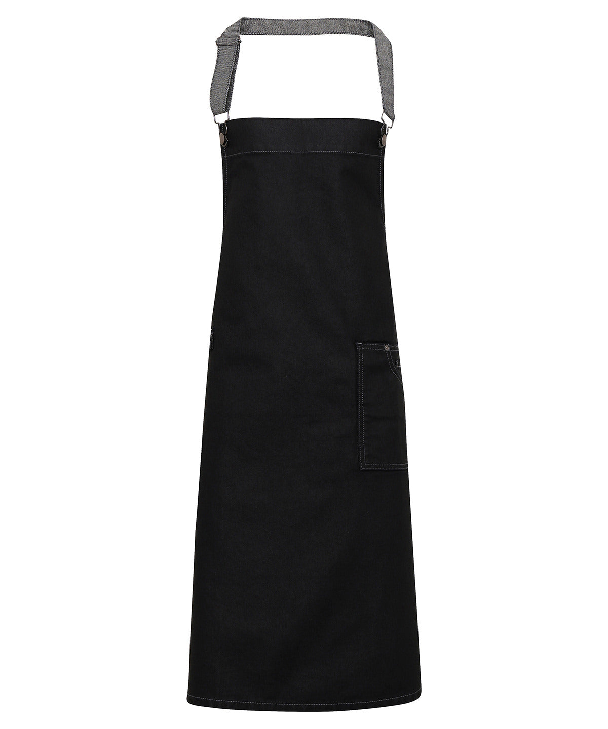 Premier District Waxed-look Denim Bib Apron