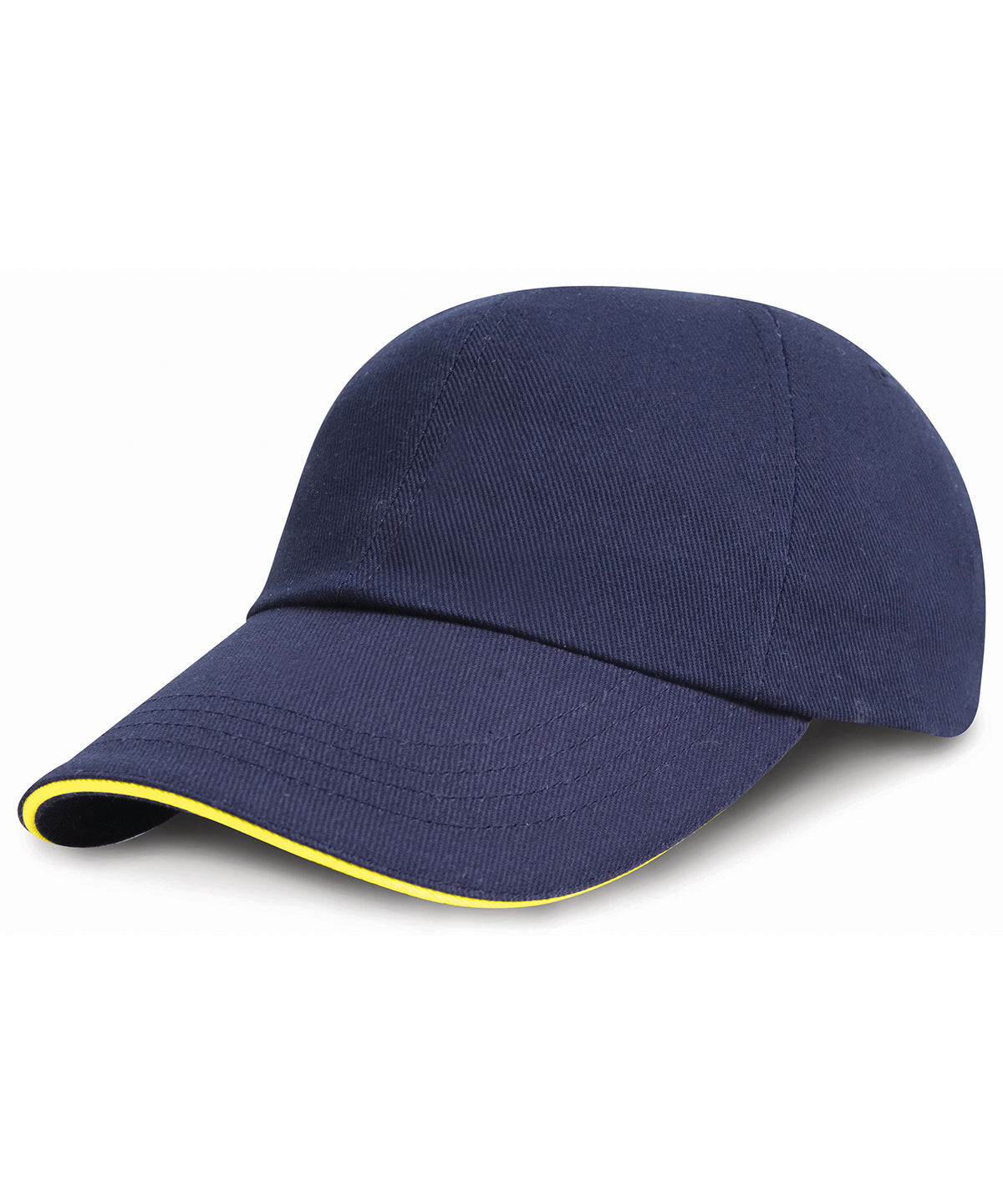 Result Headwear Low-profile Heavy Brushed Cotton Cap With Sandwich Peak