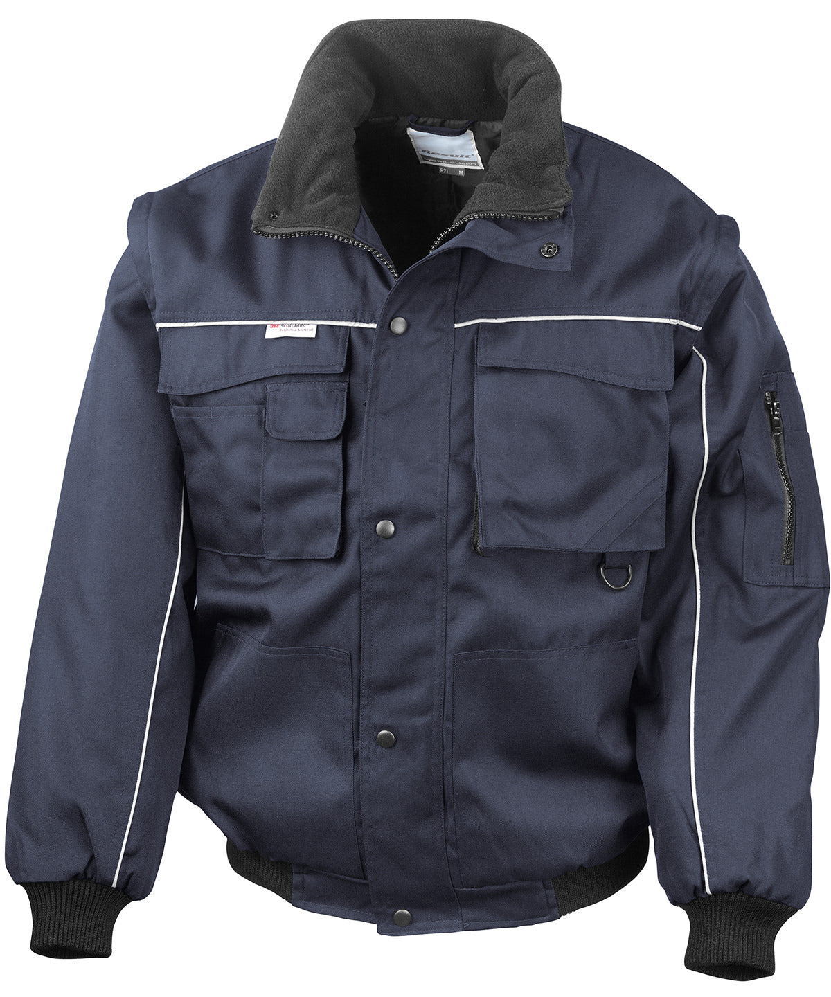 Result Workguard Work-Guard Zip Sleeve Heavy-duty Pilot Jacket