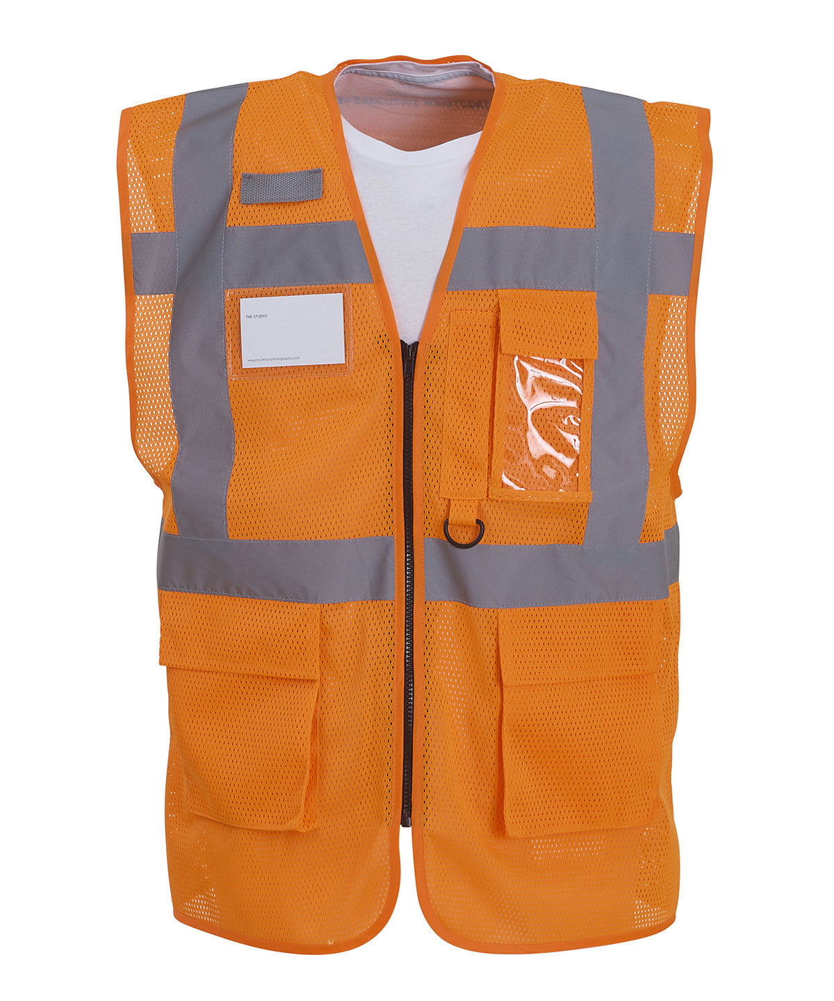 Yoko Hi-vis Top Cool Open-mesh Executive Waistcoat (HVW820)