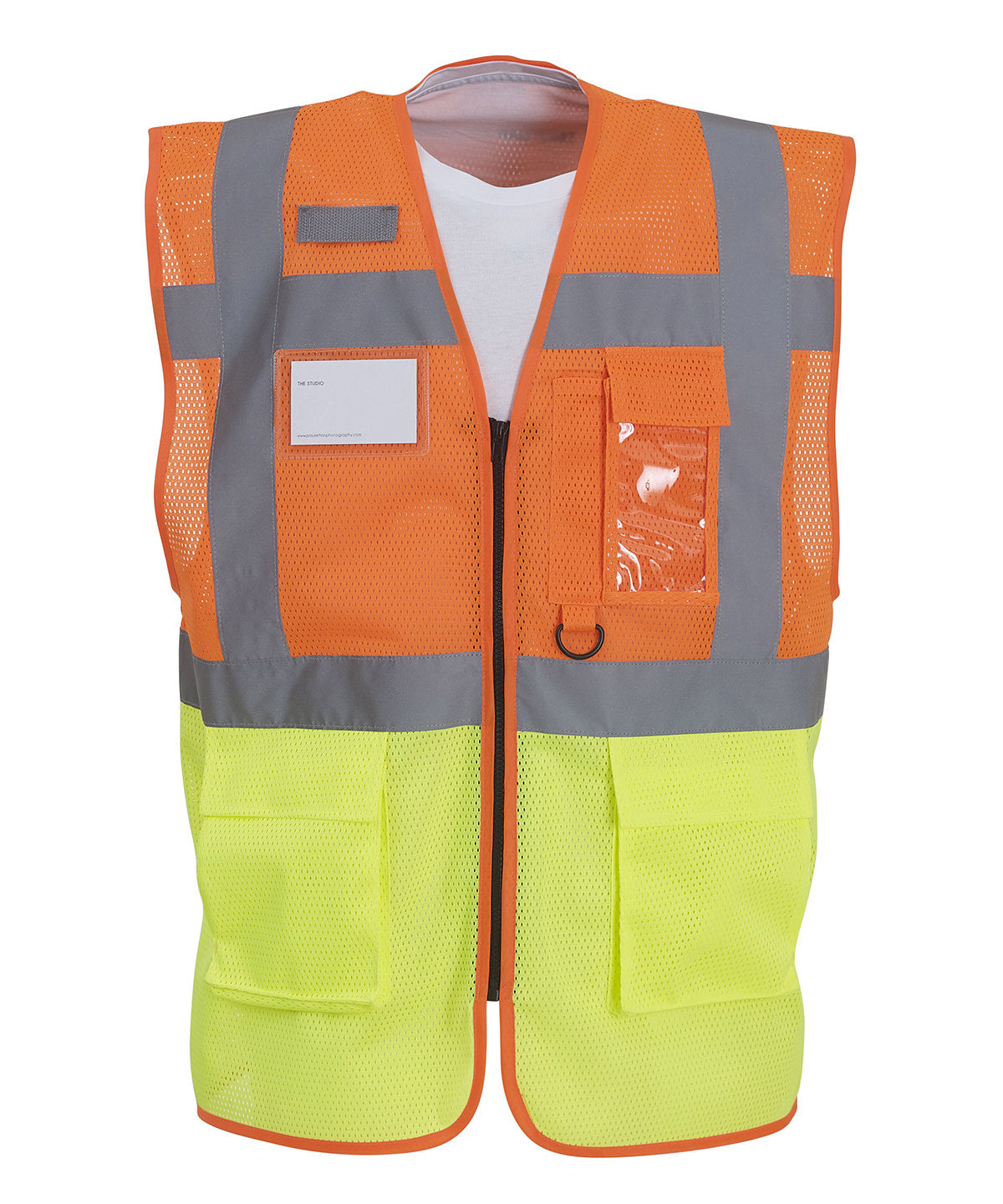 Yoko Hi-vis Top Cool Open-mesh Executive Waistcoat (HVW820)