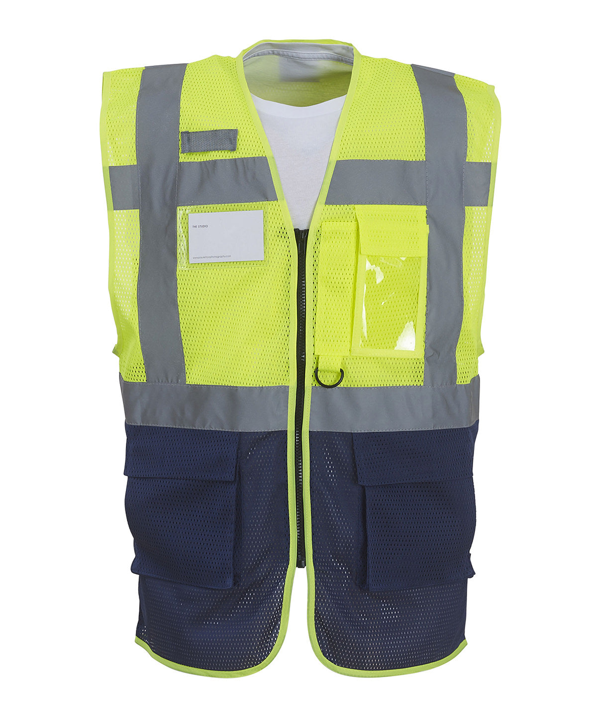 Yoko Hi-vis Top Cool Open-mesh Executive Waistcoat (HVW820)