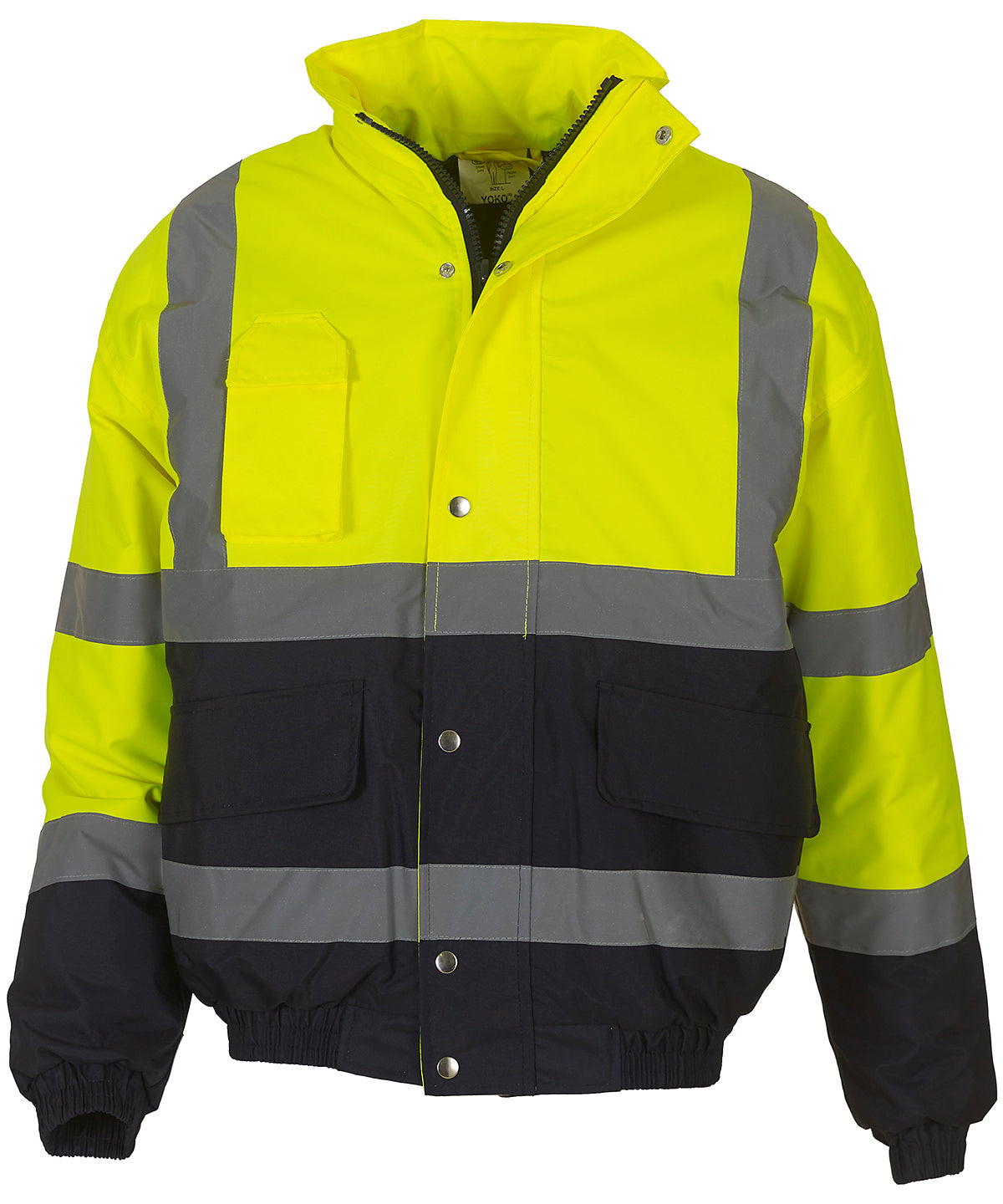 Yoko Hi-vis Two-tone Bomber Jacket (HVP218)