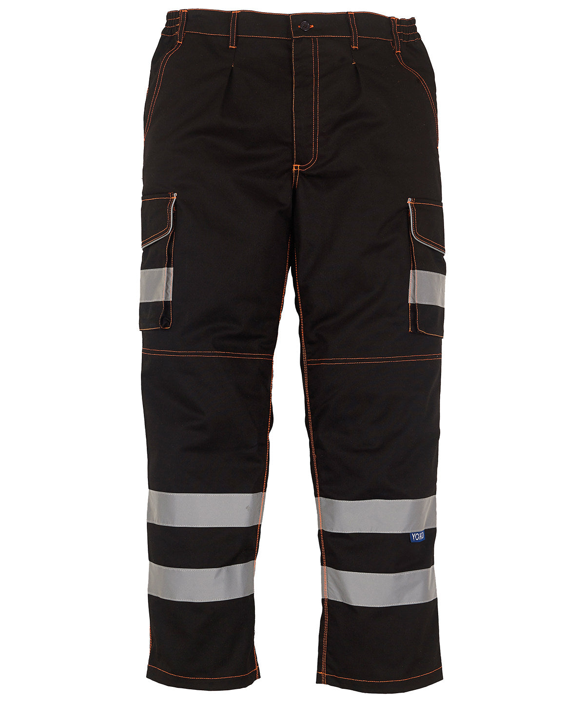 Yoko Hi-vis Polycotton Cargo Trousers With Kneepad Pockets (HV018T/3M)