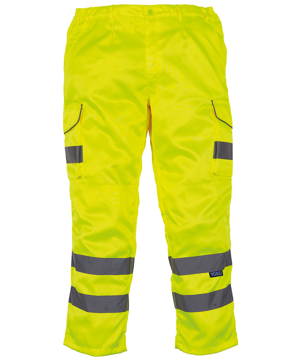 Yoko Hi-vis Polycotton Cargo Trousers With Kneepad Pockets (HV018T/3M)