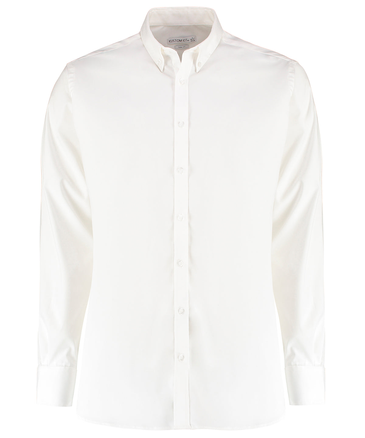 Kustom Kit Stretch Oxford Shirt Long-sleeved (slim Fit)