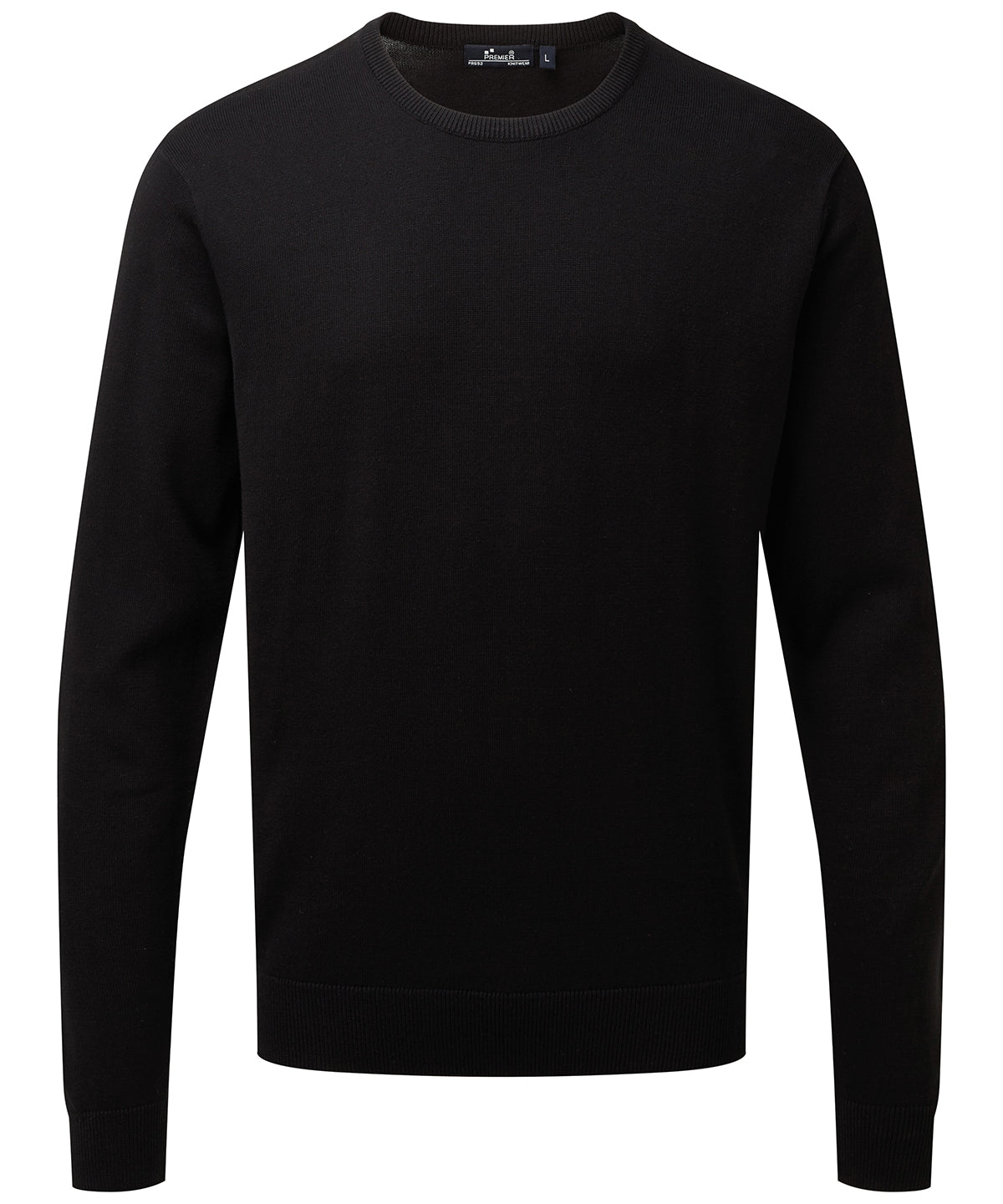 Premier Crew Neck Cotton-rich Knitted Sweater