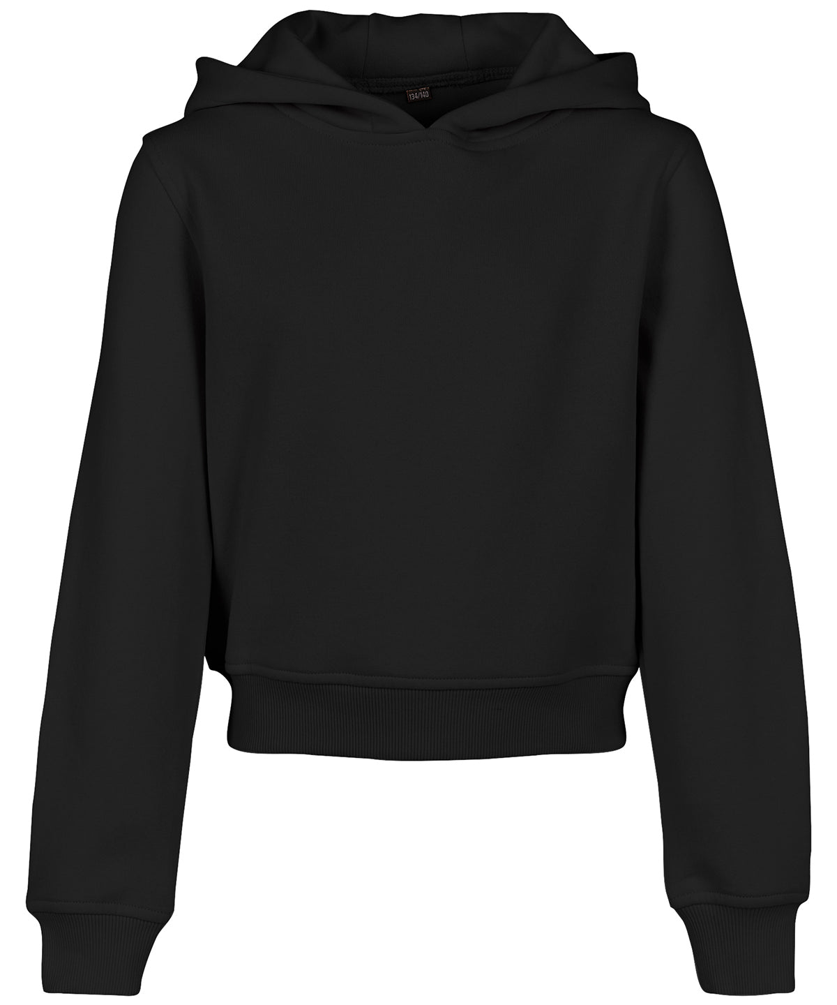 Build Your Brand Girls Cropped Sweat Hoodie