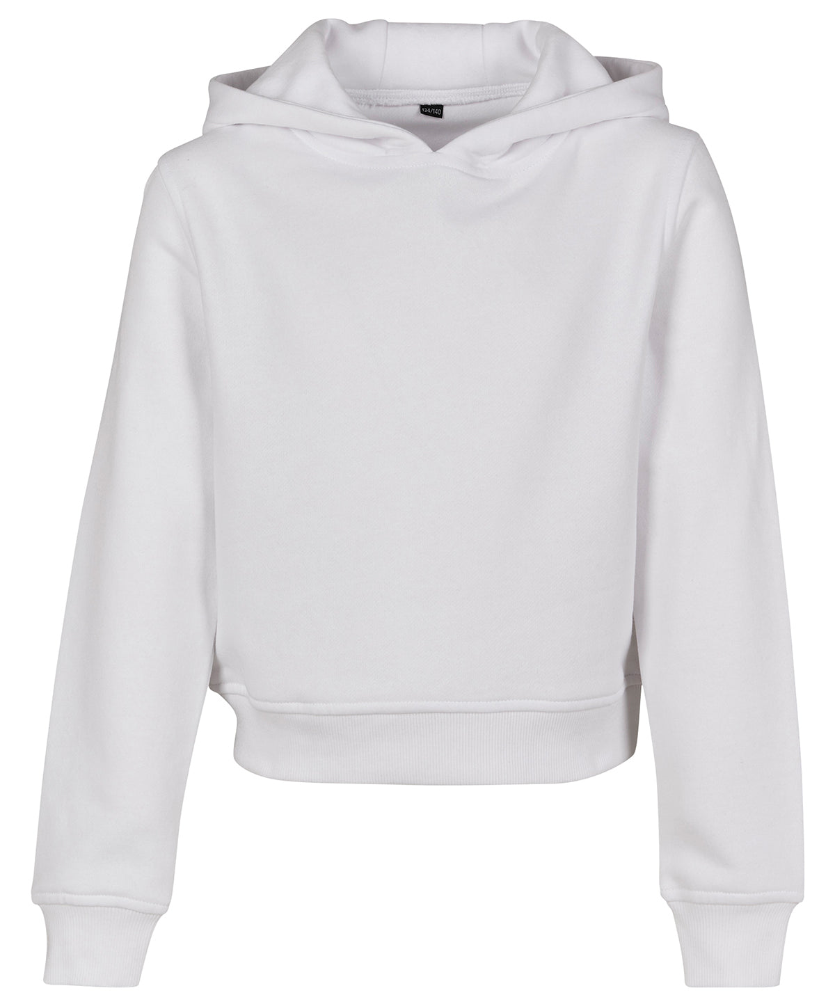 Build Your Brand Girls Cropped Sweat Hoodie