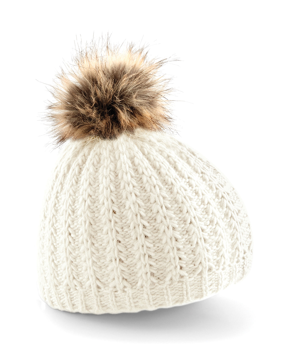 Beechfield Fur Pom Pom Beanie