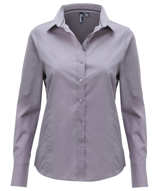 Premier Women's Long Sleeve Fitted Friday Bar Shirt