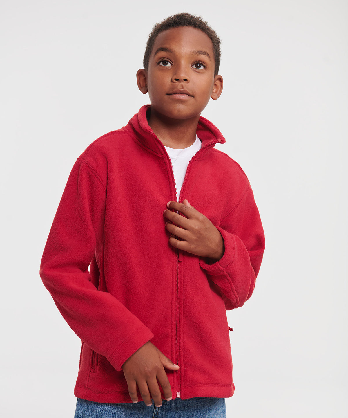 Russell Europe Kids Full-zip Outdoor Fleece