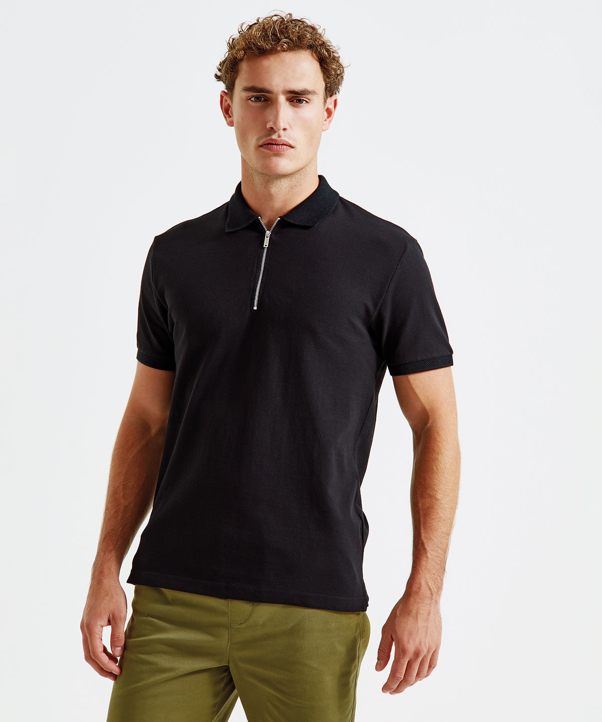 Asquith & Fox Men's Zip Polo