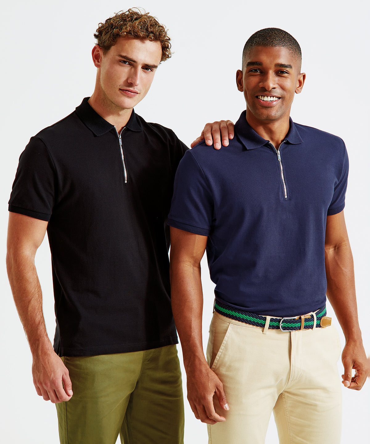 Asquith & Fox Men's Zip Polo