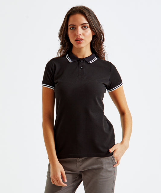 Asquith & Fox Women's Classic Fit Tipped Polo