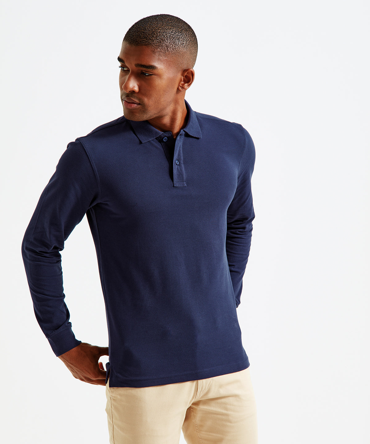 Asquith & Fox Men's Classic Fit Long Sleeved Polo