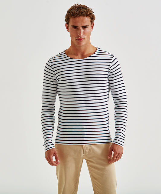 Asquith & Fox Men's Marinière Coastal Long Sleeve Tee