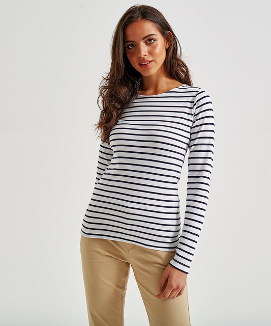 Asquith & Fox Women's Marinière Coastal Long Sleeve Tee