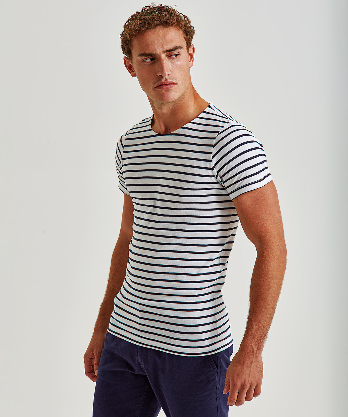 Asquith & Fox Men's Marinière Coastal Short Sleeve Tee