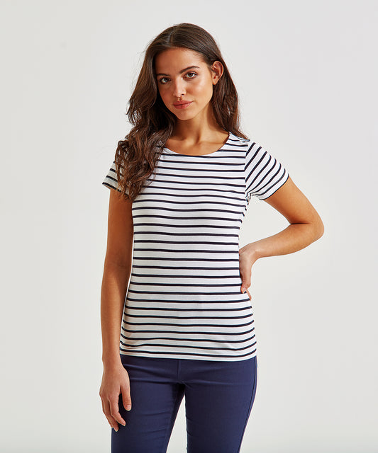 Asquith & Fox Women's Marinière Coastal Short Sleeve Tee